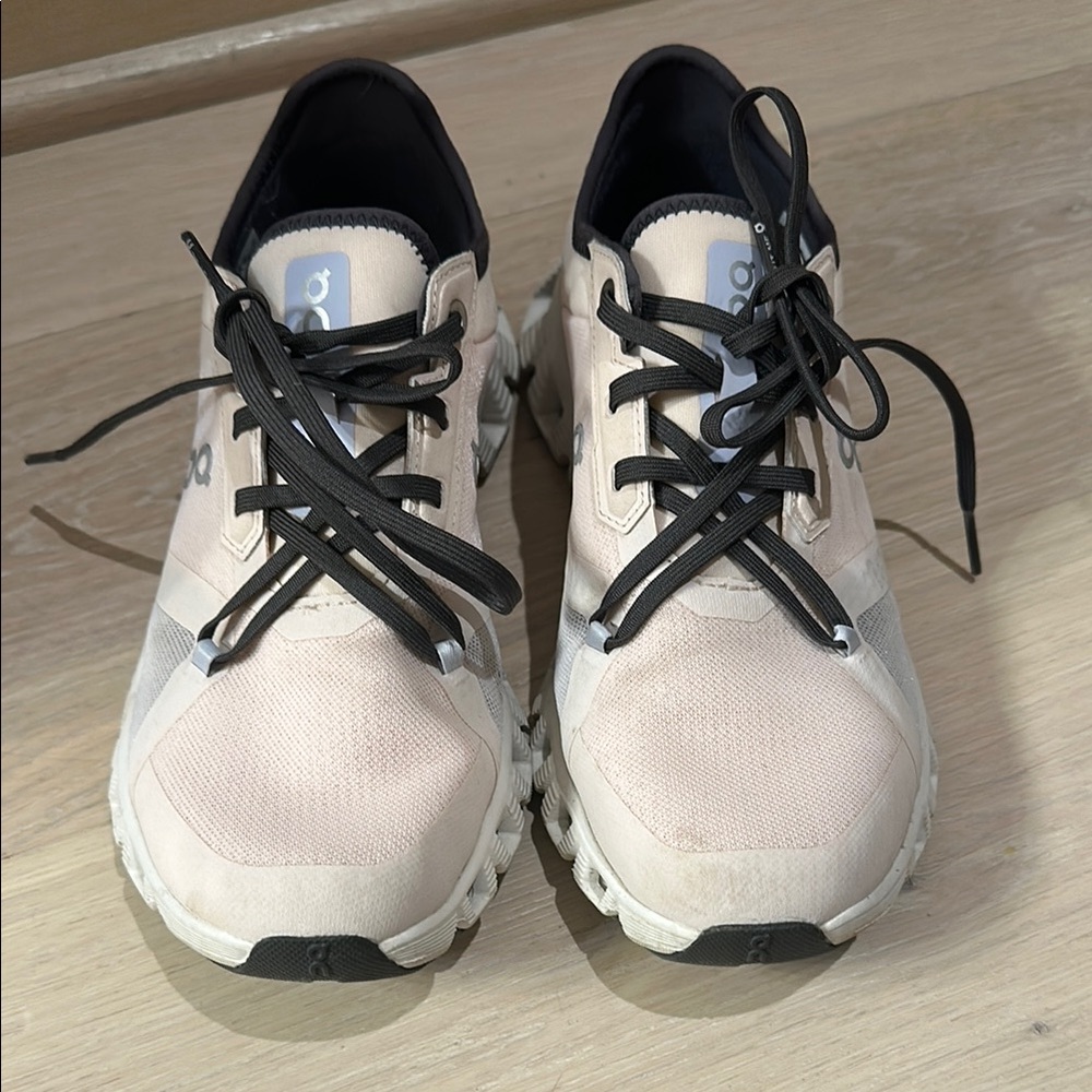 On Running Women's Shoes in Cream and Black